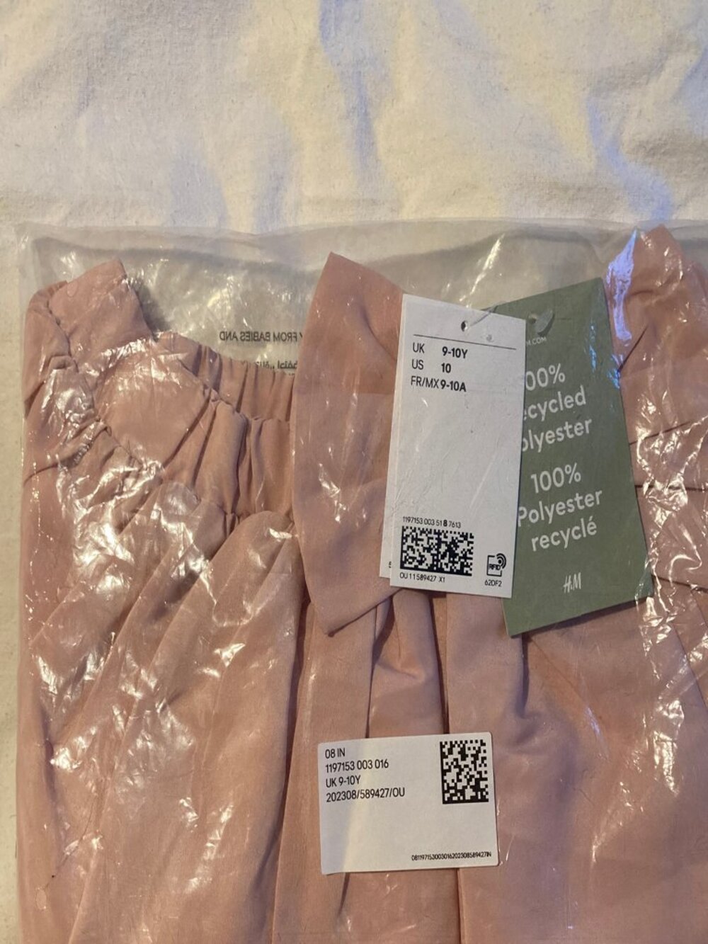 H&M pink girls bubble skirt 9/10 NWT